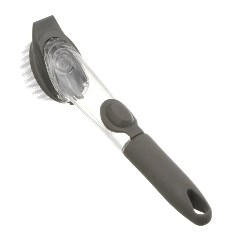 Щетка для посуды с дозатором тм Vetta, 23,5х7х4,5 см, полипропилен, серая