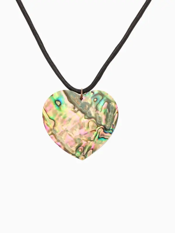 Кулон &laquo;Сердце&raquo;, ракушка абалон