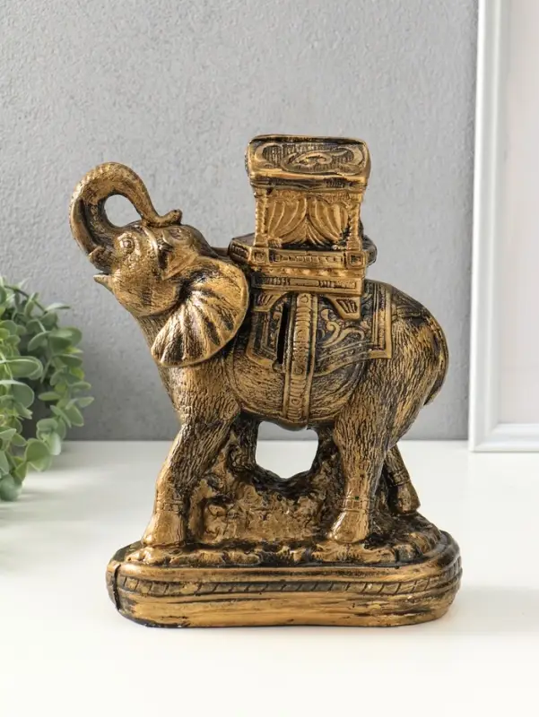 Копилка для денег &laquo;Слон Богатство&raquo;, гипс под бронзу, 30&times;21&times;15 см