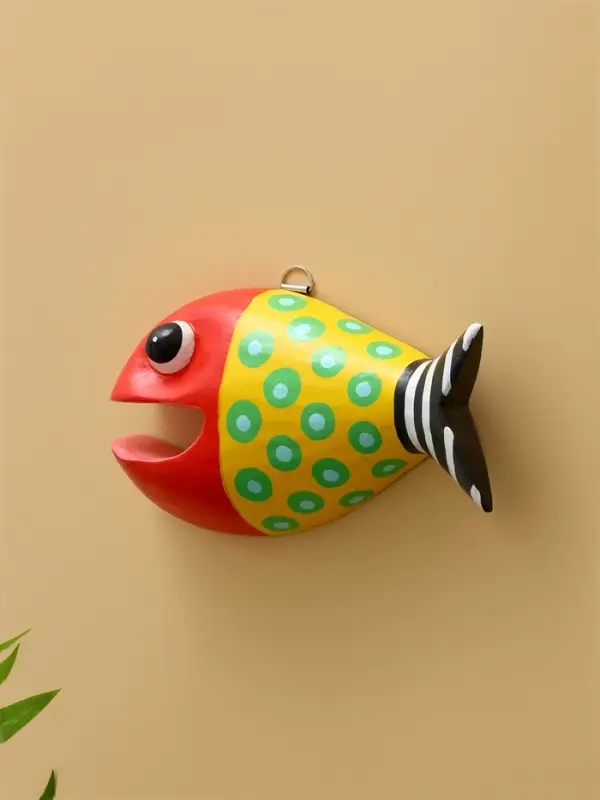 Панно  Панно "Рыба-хищник" дерево 20х12х4 см, цв. разноцветный