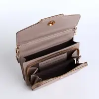 Сумка женская мессенджер на магнитах, 20&times;4&times;13 см, серая