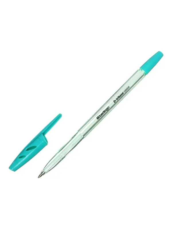 Ручка шариковая Berlingo. Tribase Pastel, синий стержень, узел 0.7 мм, МИКС