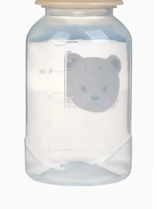 Новогодняя бутылочка для кормления «Bear» 150 мл, цилиндр, бежевый Mum&Baby Новогодняя бутылочка для кормления «Bear» 150 мл, цилиндр, бежевый Mum&Baby