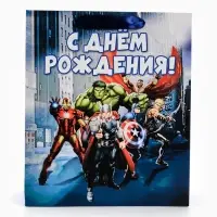 Пакет подарочный &laquo;С Днём рождения&raquo;, ML 23&times;27&times;11.5, см