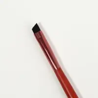 Кисть для макияжа Brush WOOD, скошенная, 16(±1) см, коричневый/золотистый