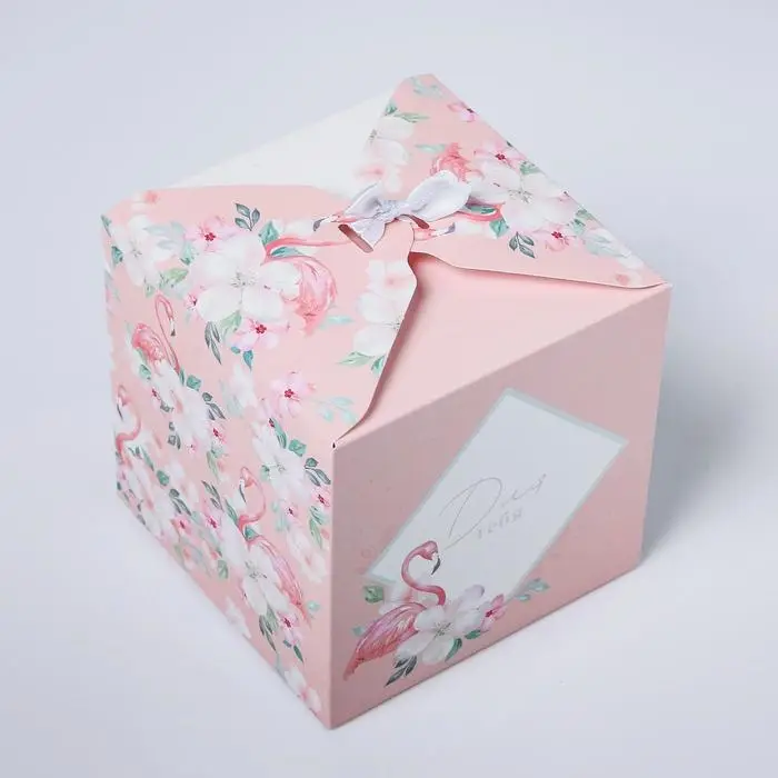 Коробка подарочная складная, упаковка, «Для тебя», 12 х 12 х 12 см Коробка подарочная складная, упаковка, «Для тебя», 12 х 12 х 12 см
