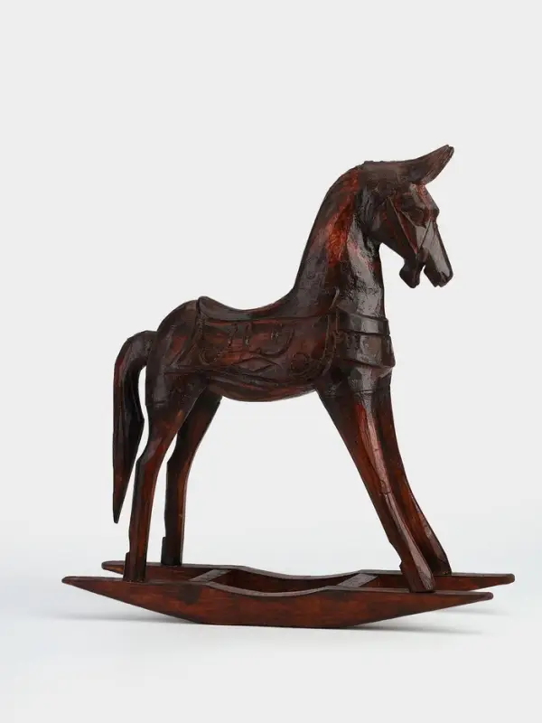 Сувенир интерьерный &laquo;Лошадка-качалка&raquo;, 42&times;12&times;43 см, дерево, коричневый