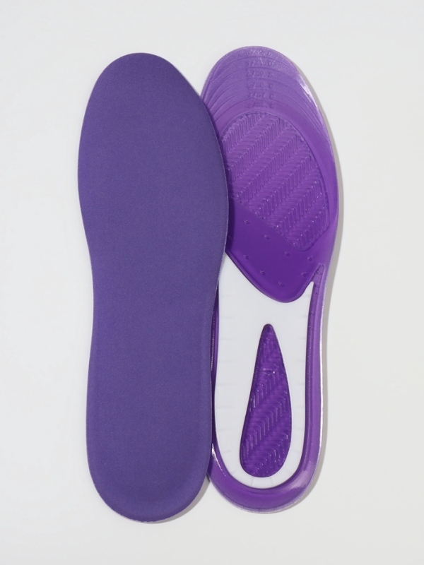 Стельки (полиэстер, силикон) универс 35-41р-р 27см (пара) фиолет пак SS