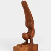 Абстракция &laquo;Гимнастика&raquo;, 11&times;4&times;20 см, дерево суар