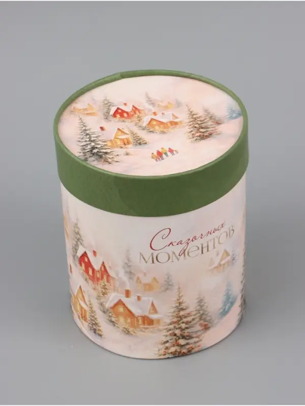 Коробка подарочная круглая &laquo;Счастья в Новом году&raquo;, 12&times;16 см