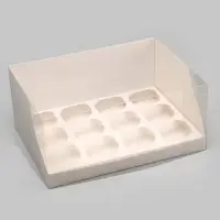 Коробка для 12 капкейков белая, 31&times;24&times;14 см