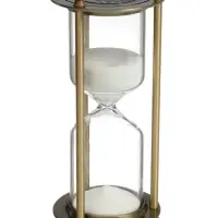 Песочные часы, на 30 минут, 7&times;16 см, металлические, медные