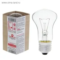 Лампа накаливания «Лисма», Б, Е27, 60 Вт, 230 В