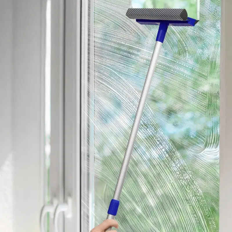 VETTA Окномойка с телескопической ручкой 110см, синяя, арт.KFC004