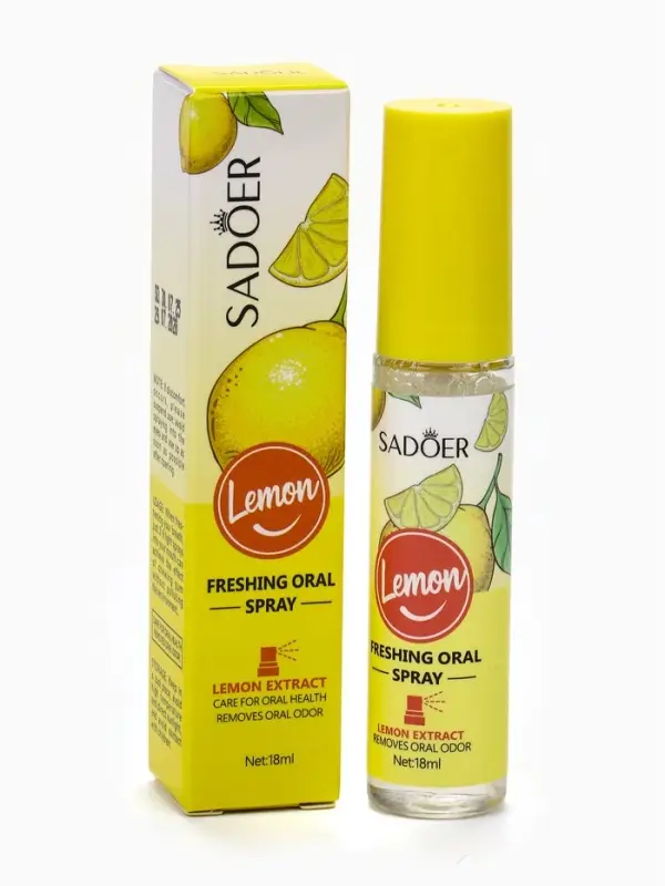 Освежитель дыхания Sadoer со вкусом лимона, 18 мл Освежитель дыхания Sadoer со вкусом лимона, 18 мл