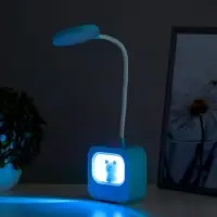 Лампа настольная RISALUX &laquo;Мишка&raquo;, светодиодная, 5 Вт, USB, АКБ, МИКС, 5&times;10&times;43 см