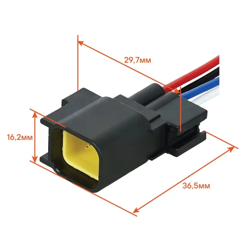 Разъём 4 pin с проводами для датчика кислорода Mitsubishi Lancer, Outlander, ASX