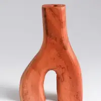 Ваза для сухоцветов &laquo;Корень&raquo;, 12&times;3&times;18 см, дерево джати, коричневая