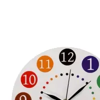 Часы настенные интерьерные "Яркие цифры",  d-23.5 см