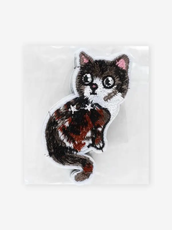 Термоаппликация «Кошка», 9.7×4.5 см, серая Термоаппликация «Кошка», 9.7×4.5 см, серая