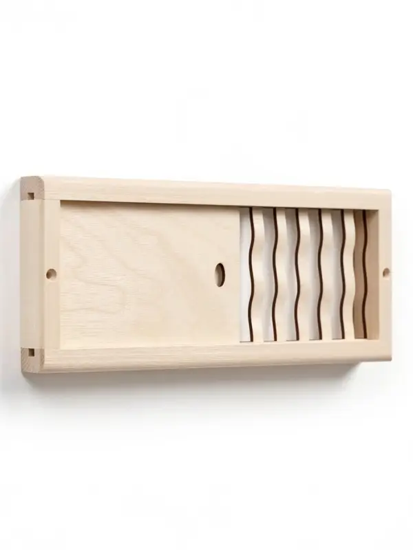 Вентиляционная решетка "Пламя" с задвижкой, 28х12 см