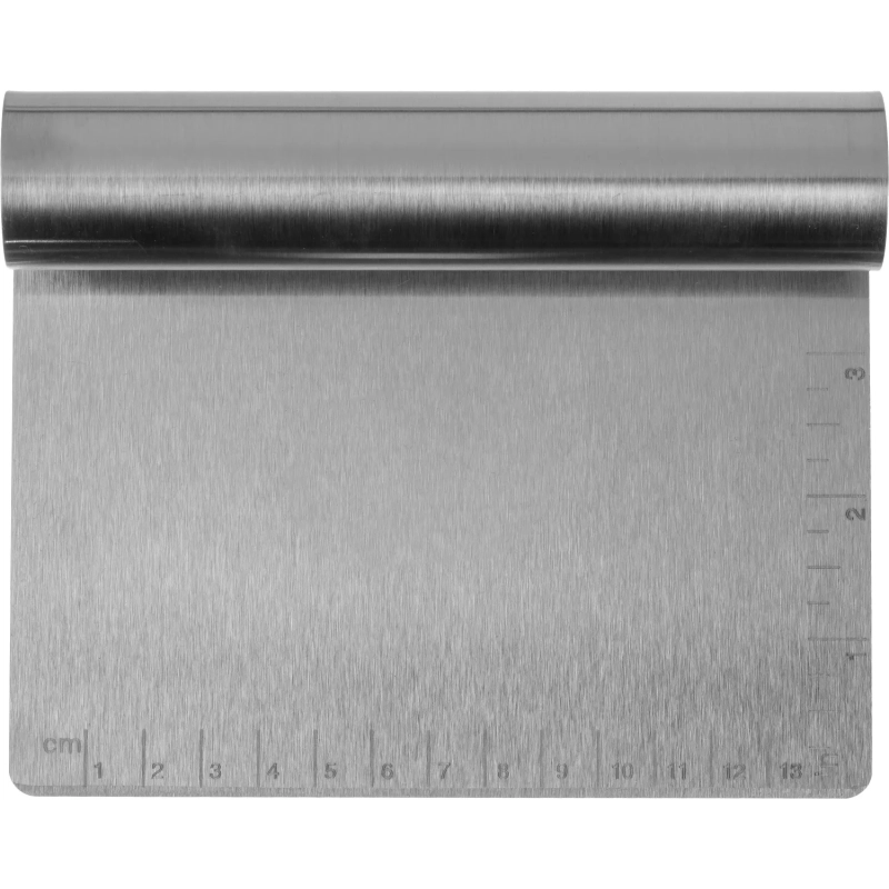 Скребок для теста h=12 см. раб.часть 15x8 см. нерж.со шкалой MGsteel,70409