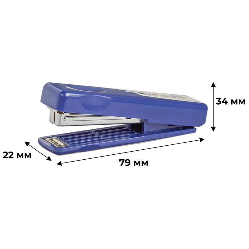 Степлер Attache Selection PSBL1010 (№10) до 10 лист., пластик, синий