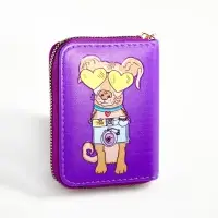 Кошелёк на молнии Выбражулька, фиолетовый