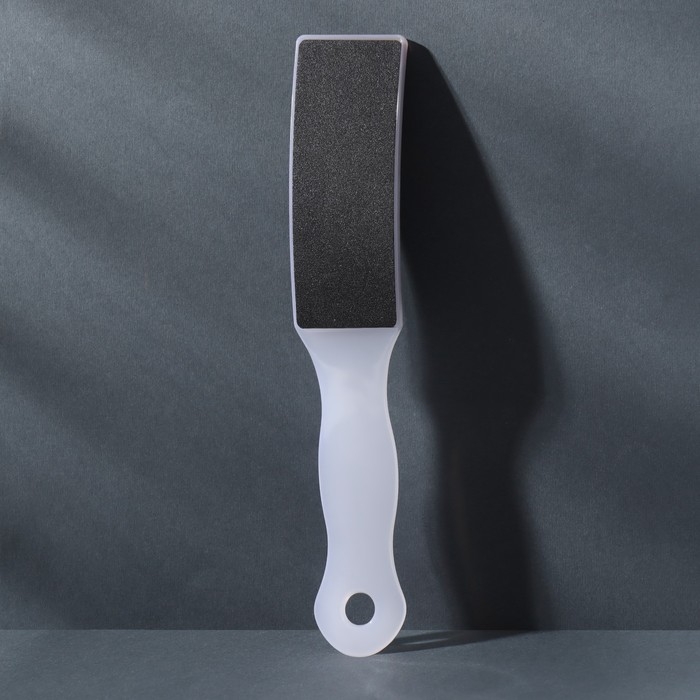 Пилка для ног, наждачная, двусторонняя, 22 см, цвет белый Пилка для ног, наждачная, двусторонняя, 22 см, цвет белый