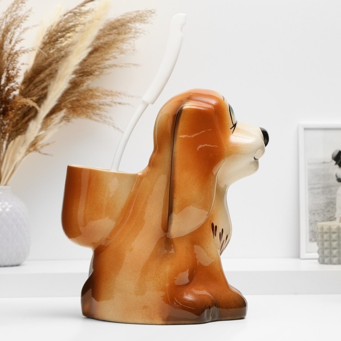 Подставка под ёрш Подставка под ёрш "Собака", с ёршиком