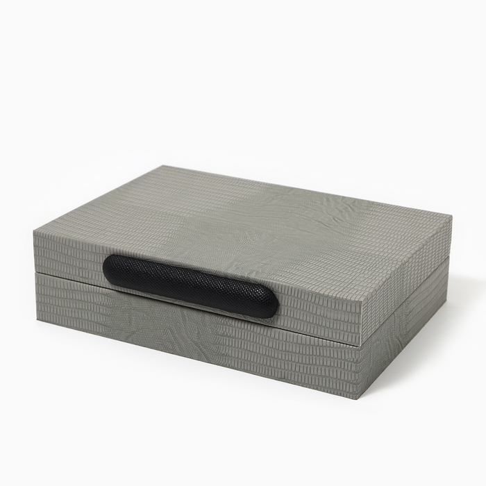 Шкатулка для украшений «Классика» экокожа, набор 2 шт. Шкатулка для украшений «Классика» экокожа, набор 2 шт.