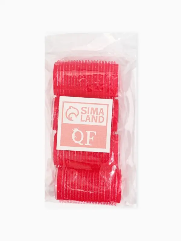 Бигуди &laquo;Липучка&raquo;, d=3 см, 6 см, 4 шт., МИКС