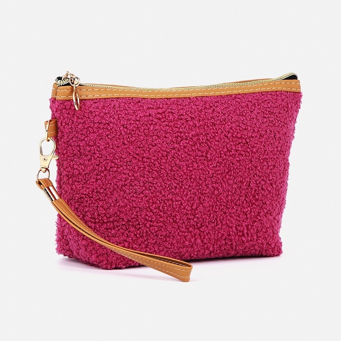Косметичка на молнии, цвет малиновый Косметичка на молнии, цвет малиновый