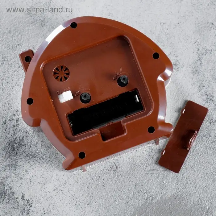 Часы - будильник настольные &laquo;Домик&raquo;, пластик, кварцевый механизм