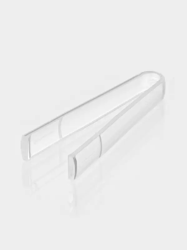 Ведро для льда с ручкой и щипцами Paşabah&ccedil;e Sylvana, 0.83 л, d=13 см, стекло, прозрачное