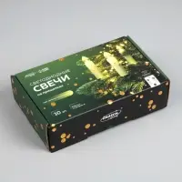 Светодиодные свечи на прищепках 10 см, 10 штук, от батареек ААх1, пульт ДУ, свечение тёплое белое