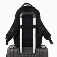 Рюкзак школьный, 2 отделения, 4 кармана, водонепроницаемое дно, 27&times;13&times;38.5 см, чёрный