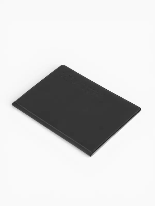 Обложка для паспорта, 9.5&times;0.5&times;13.5 см, чёрная