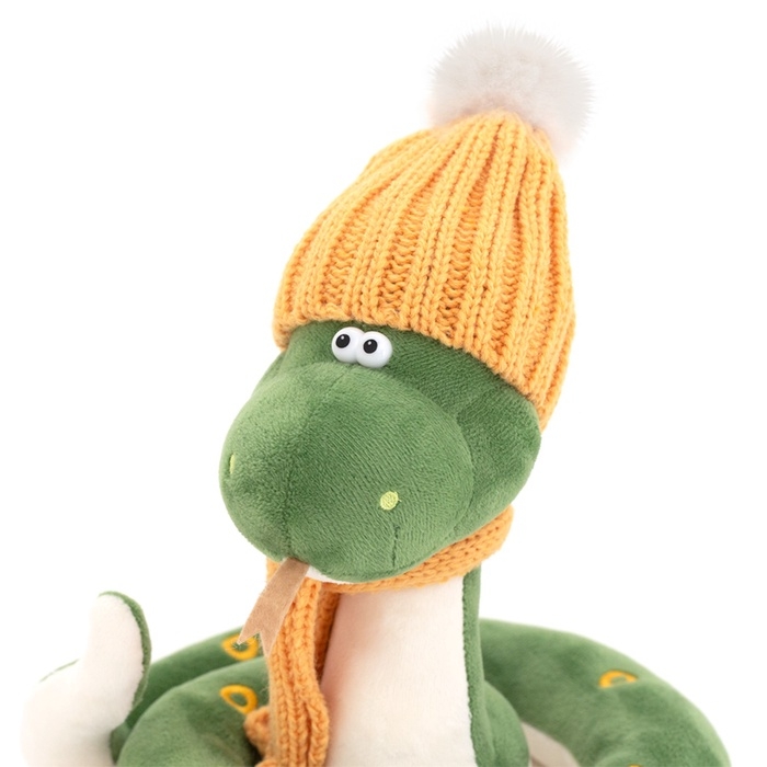 Новый год! Мягкая игрушка «Змей Сёма», в жёлтой шапке, 20 см Новый год! Мягкая игрушка «Змей Сёма», в жёлтой шапке, 20 см