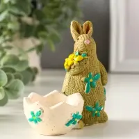 Сувенир полистоун подставка "Зайчики пасхальные" набор 2 шт 5,3х10х10 см Сувенир полистоун подставка "Зайчики пасхальные" набор 2 шт 5,3х10х10 см