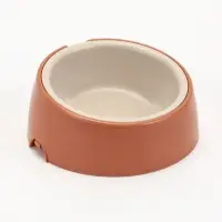 Лего-миска для животных с наклоном &laquo;Фокси&raquo; 300 мл, цвет кирпичный