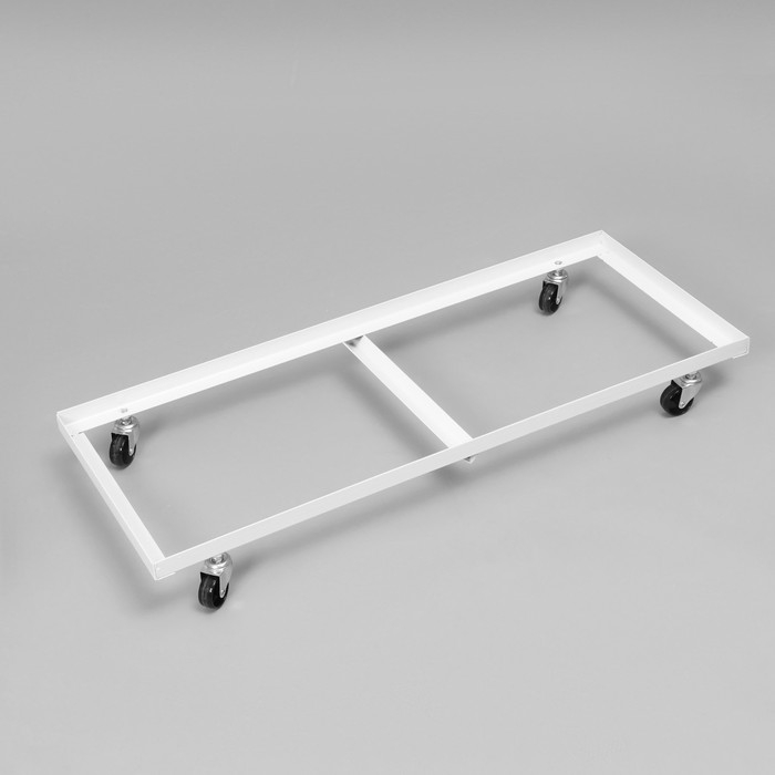 Накопитель разборный на колесах, 5 корзин, 90×43×147 см, цвет белый Накопитель разборный на колесах, 5 корзин, 90×43×147 см, цвет белый