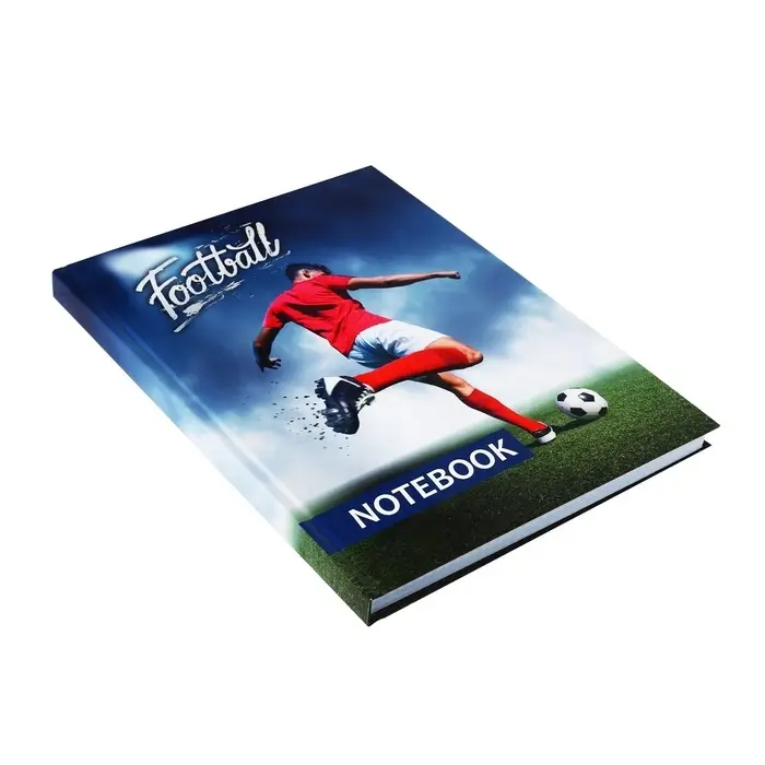 Колледж-тетрадь Calligrata &laquo;Футболист&raquo; А4, 160 листов, в клетку, в твёрдой обложке 7БЦ, глянцевая ламинация