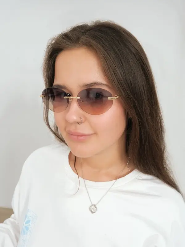 Очки солнцезащитные &laquo;OneSun. Овал&raquo;, uv 400, футляр, салфетка