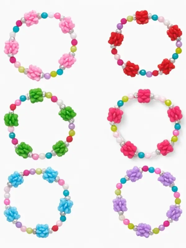 Браслет детский Выбражулька «Пионы», МИКС Браслет детский Выбражулька «Пионы», МИКС