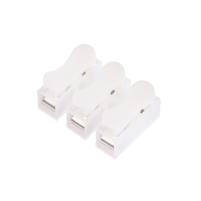 Клемма пружинная соединительная Luazon Lighting, КСП-3Р, 10 А, набор 10 шт Клемма пружинная соединительная Luazon Lighting, КСП-3Р, 10 А, набор 10 шт