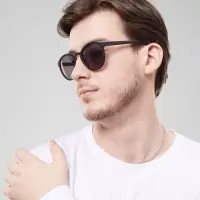 Очки солнцезащитные &laquo;Панто&raquo;, uv 400, линза 5&times;4.5 см, фиолетовые