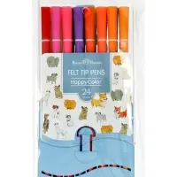 Фломастеры 24 цветов &laquo;Собаки&raquo;, в пластиковом пенале