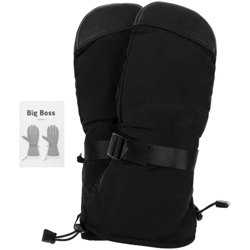 Варежки Big Boss, черные, размер L Варежки Big Boss, черные, размер L