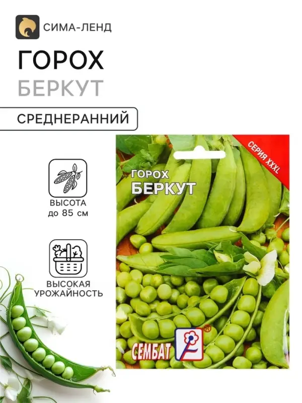 Семена Горох &laquo;Беркут&raquo;, XXXL, &laquo;Сембат&raquo;, 25 г